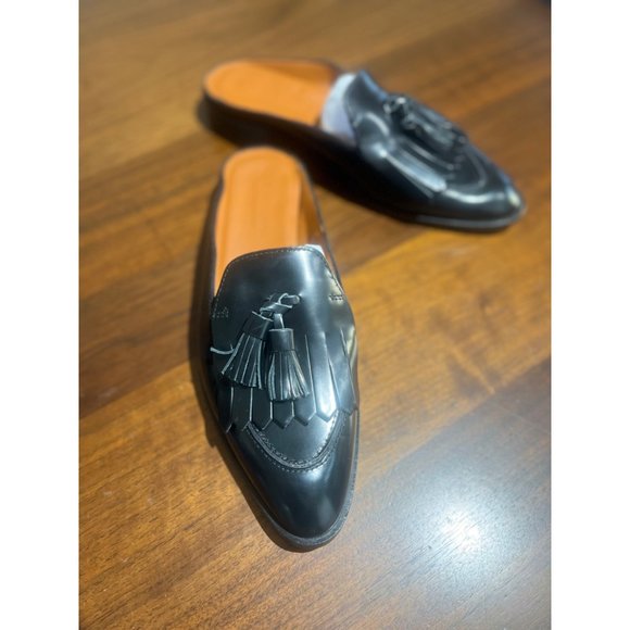Everlane The Modern Tassel Loafer Mule in Black New Womens Oxford Slides - Picture 5 of 12